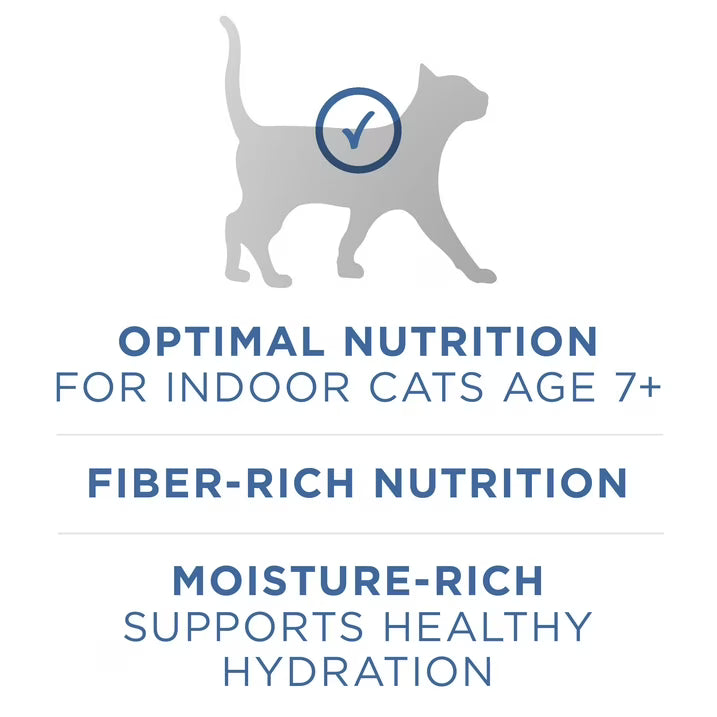 Purina One Indoor Advantage, Chicken & Oceanfish, Wet Cat Food for Adult Cats, 3 oz Can